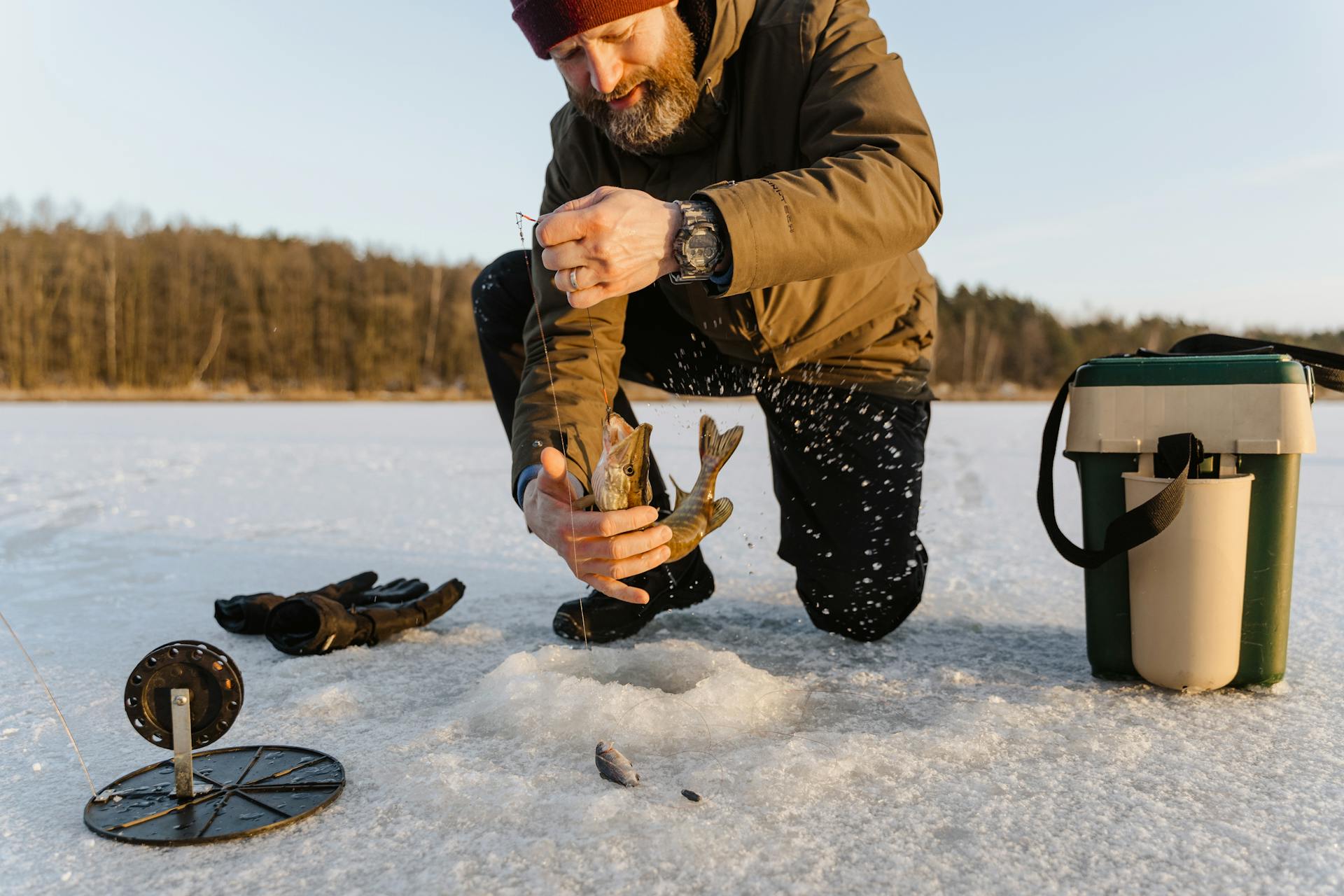 Consultas e orientações sobre pesca com vara de pesca no inverno